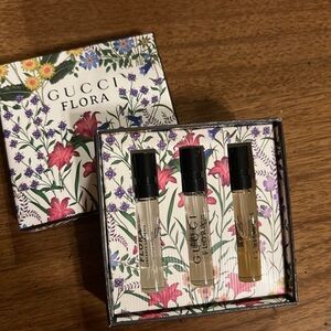 Gucci Flora Fragrance Trio - Black and Gold Accents